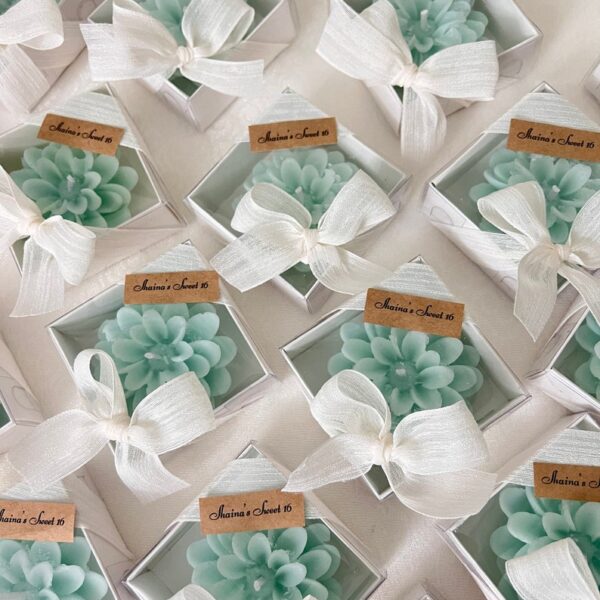 Bulk guest gifts, Lotus flower candles, Wedding Candle gift