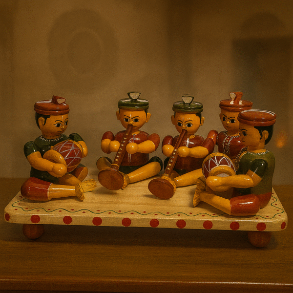 Handcrafted Etikoppaka Wooden Sannayi Set (Big)